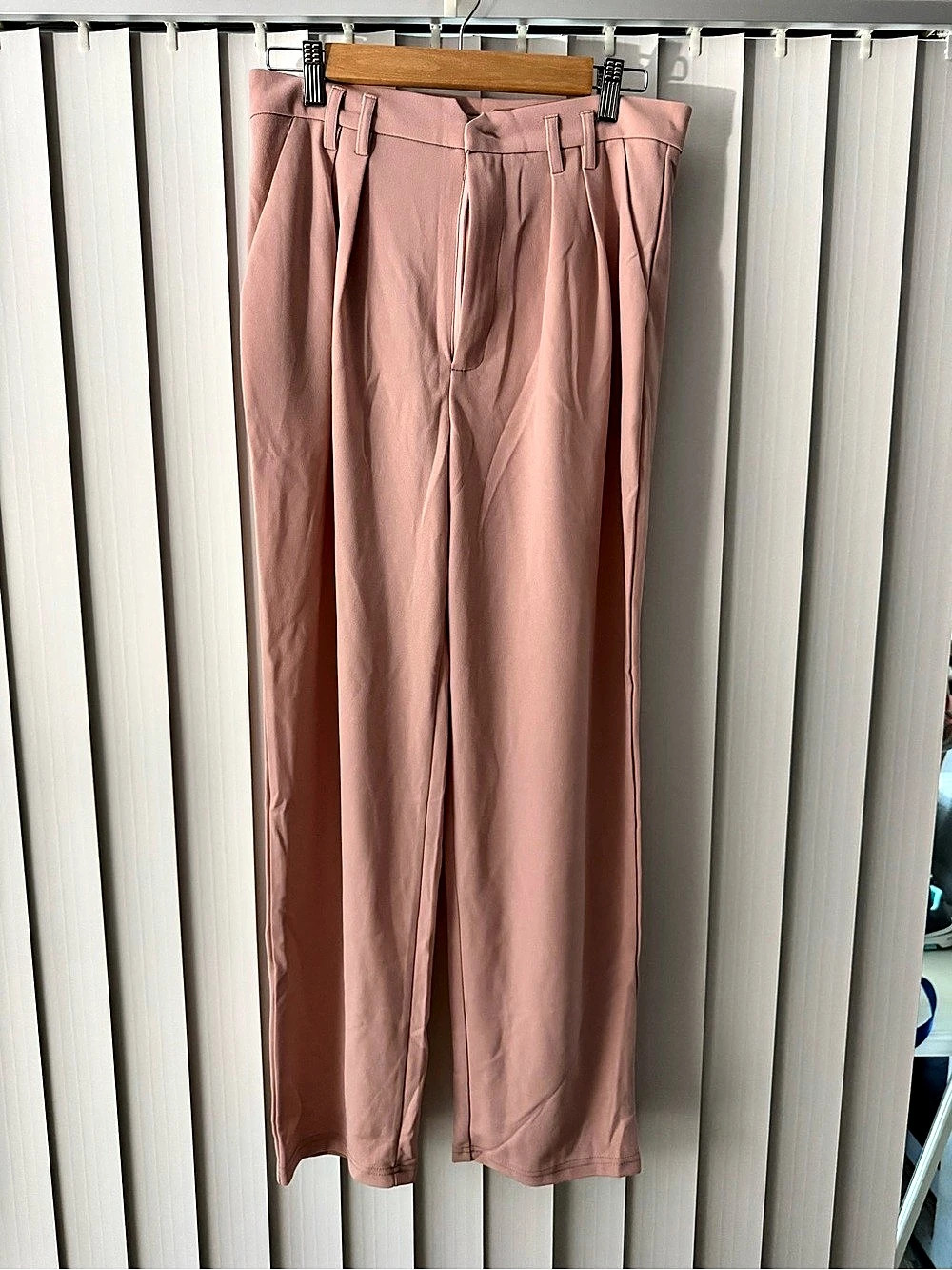 SHEIN Wide Leg Pants in Pink Size Large